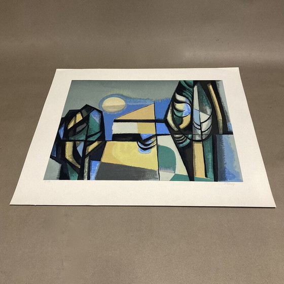 Image 1 of Vintage litho van "Albert Ferenz", 1950