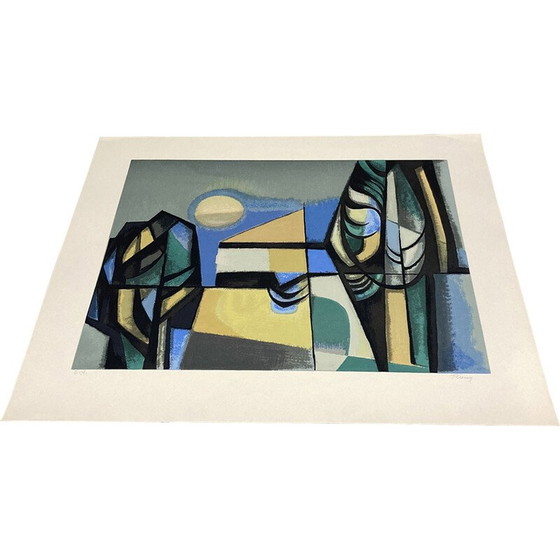 Image 1 of Vintage litho van "Albert Ferenz", 1950