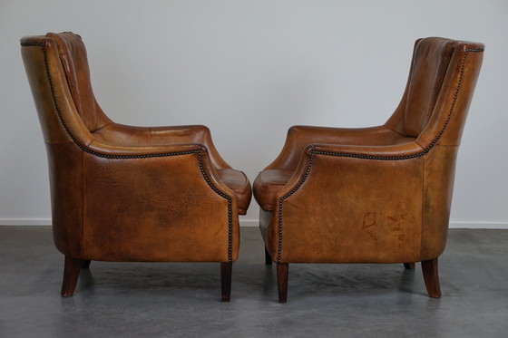 Image 1 of Set van twee schapenleren fauteuils