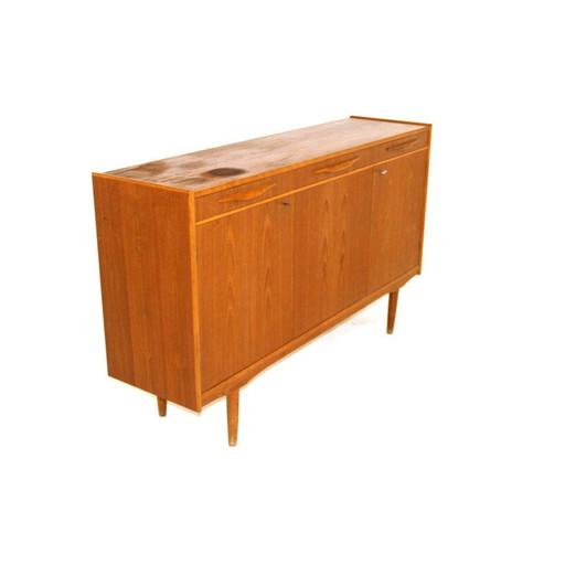 Scandinavisch vintage teak dressoir, Zweden 1960