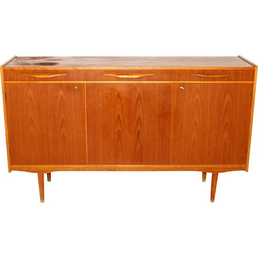 Scandinavisch vintage teak dressoir, Zweden 1960