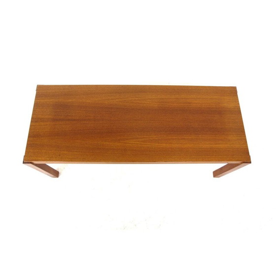 Image 1 of Scandinavische minimalistische vintage teakhouten salontafel, Zweden 1960