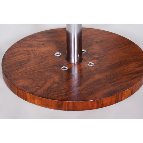 Image 1 of Paar vintage rozenhout en leren fauteuils, 1920