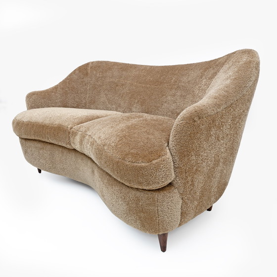 Image 1 of Toegekende Gio Ponti Mid Century Moderne Italiaanse Sofa voor Casa E Giardino, 1930S