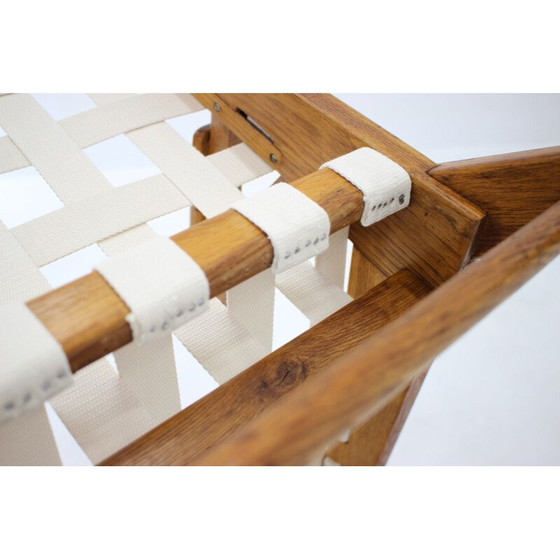 Image 1 of Vintage eikenhouten fauteuil van Krásna Jizba, Tsjecho-Slowakije 1960