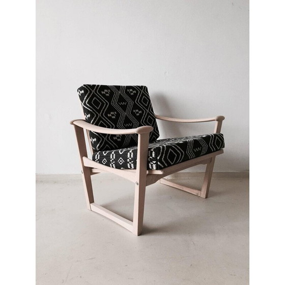 Image 1 of Pastoe fauteuil van hout en stof, Finn JUHL - 1960