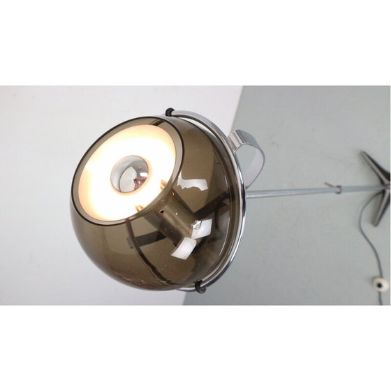 Image 1 of Vintage "Globe 2000" glazen vloerlamp door F. Ligtelijn voor Raak, Nederland, 1960