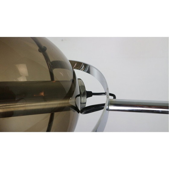Image 1 of Vintage "Globe 2000" glazen vloerlamp door F. Ligtelijn voor Raak, Nederland, 1960