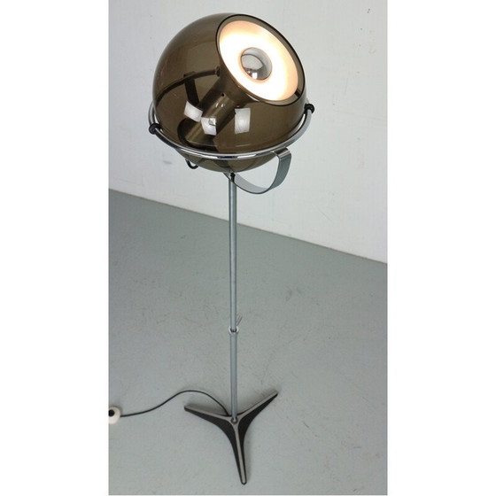 Image 1 of Vintage "Globe 2000" glazen vloerlamp door F. Ligtelijn voor Raak, Nederland, 1960