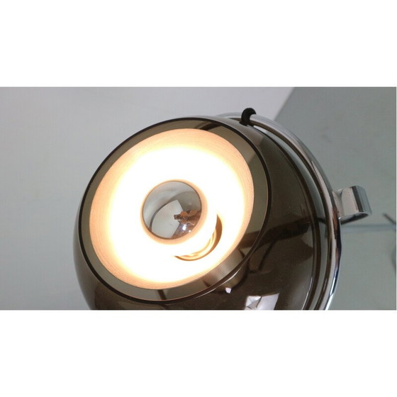 Image 1 of Vintage "Globe 2000" glazen vloerlamp door F. Ligtelijn voor Raak, Nederland, 1960