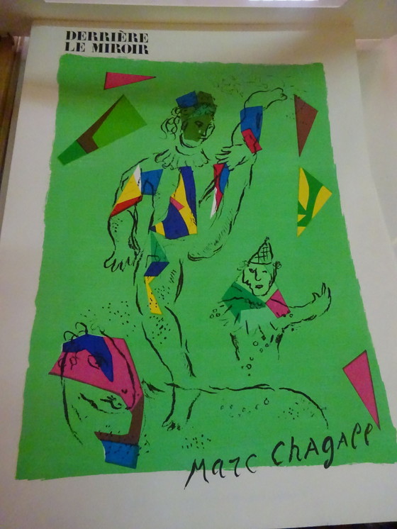 Image 1 of Marc Chagall L Acrobat + Derriere Le Miroir.