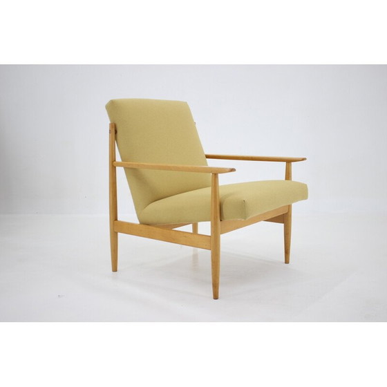 Image 1 of Vintage beuken fauteuil, Tsjecho-Slowakije 1960