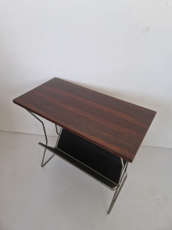 Image 1 of Vintage Pallisander Fineer Magazine Rack