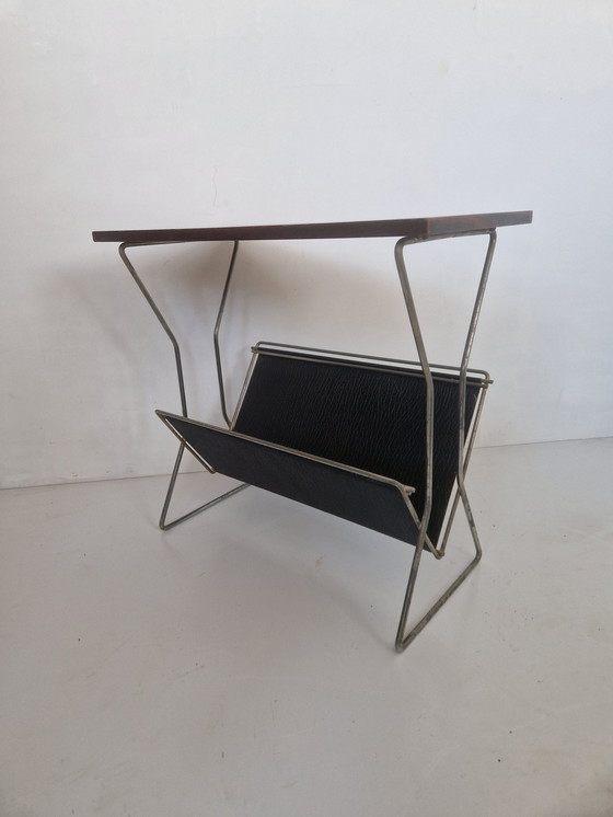 Image 1 of Vintage Pallisander Fineer Magazine Rack