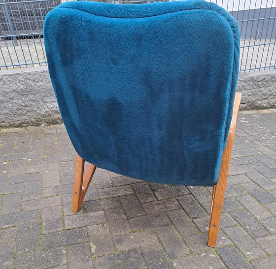 Image 1 of Mid Century fauteuil ontwerp Paul Bode essenhout