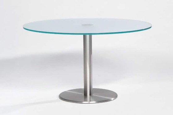 Image 1 of Metaform ORFIS eetkamertafel met 5x Desalto eetkamerstoelen