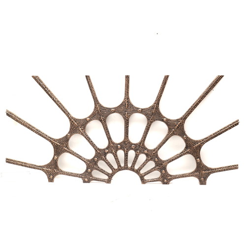 Vintage Brutalist bronzen wandsculptuur gemaakt in de jaren ’70