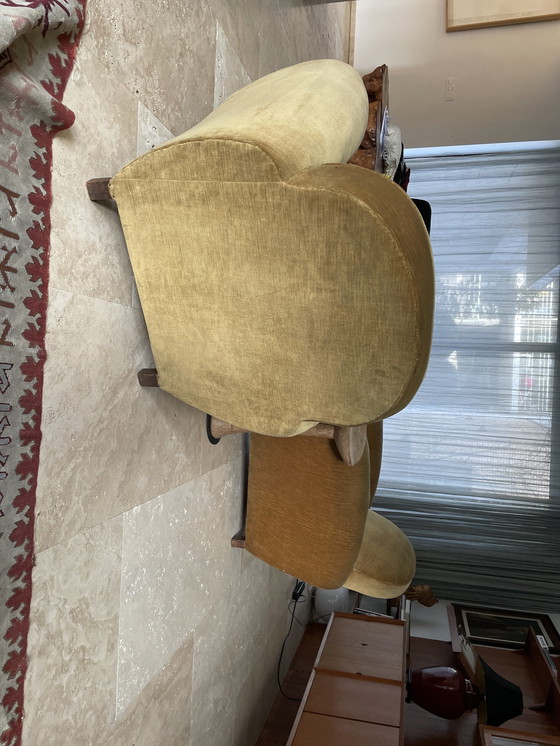 Image 1 of 2x Art Deco Fluwelen Fauteuils