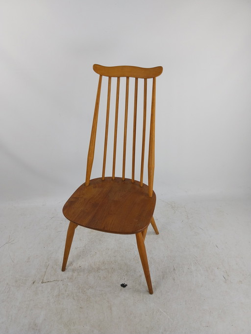 1 X Ercol Goldsmidth Spijlenstoel 1960'S 