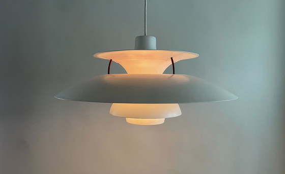 Image 1 of Zeldzame Vroege Editie Louis Poulsen Ph5 Hanglamp Door Poul Henningsen