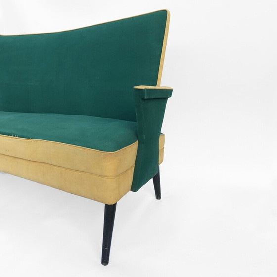 Image 1 of Mid Century Love Seat Sofa Custom MadeItaliaanse jaren 1950