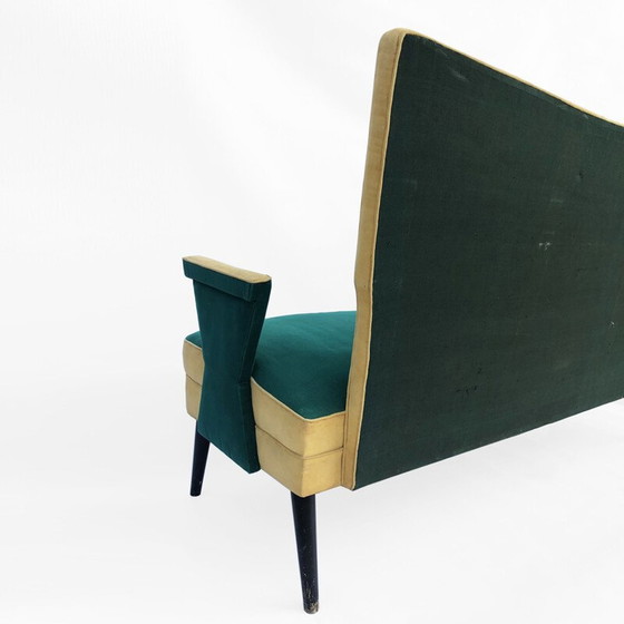 Image 1 of Mid Century Love Seat Sofa Custom MadeItaliaanse jaren 1950