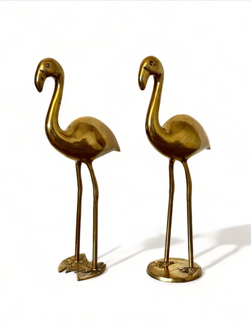 2x Vintage Flamingo