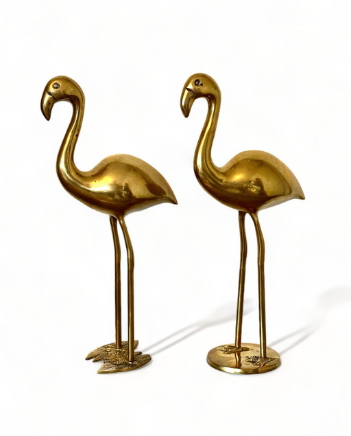 2x Vintage Flamingo