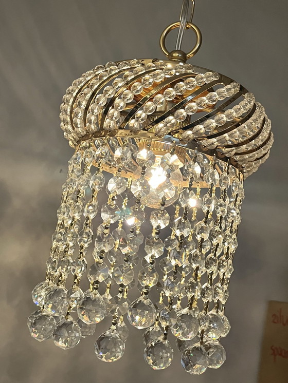 Image 1 of Gemerkte Swarovski Kroonluchter Hanglamp Kristal