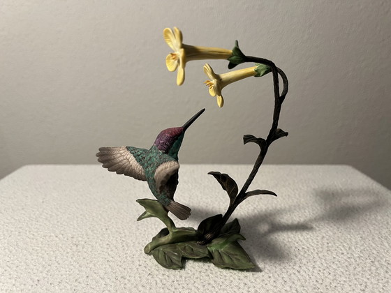 Image 1 of Alan Singer Franklin Mint Hummingbird / Kolibrie Porselein