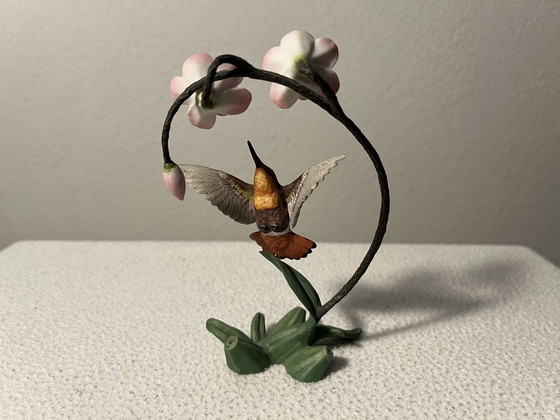 Image 1 of Alan Singer Franklin Mint Hummingbird / Kolibrie Porselein