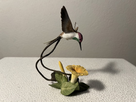 Image 1 of Alan Singer Franklin Mint Hummingbird / Kolibrie Porselein