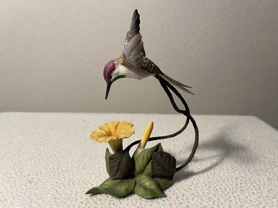 Image 1 of Alan Singer Franklin Mint Hummingbird / Kolibrie Porselein