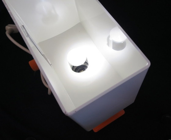 Image 1 of Koffiemolen Retro Oranje Wit Privileg Nooit gebruikt