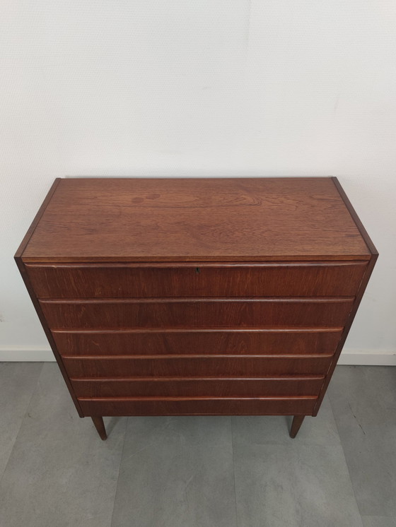 Image 1 of Vintage Deense Ladekast In Teak, Breed!