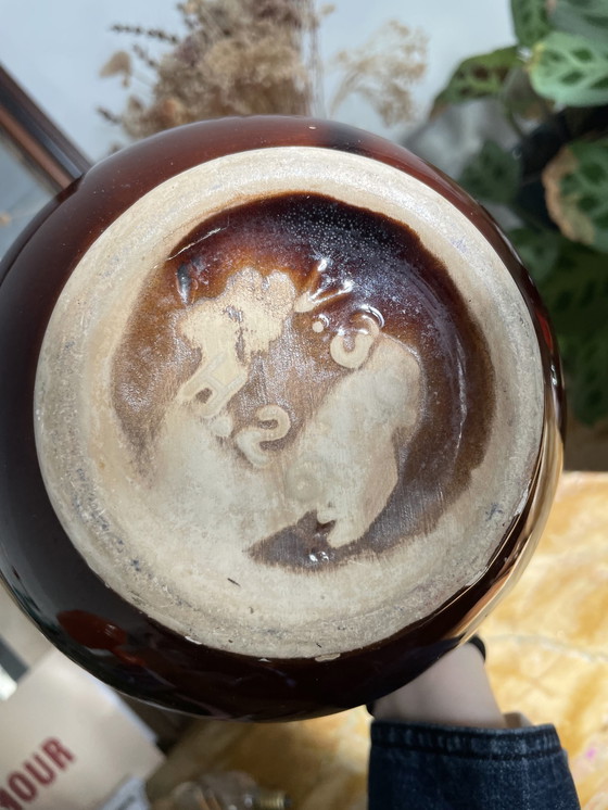 Image 1 of Duo van vintage vaas gesigneerd Vallauris