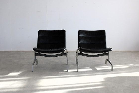 Image 1 of 2X Vintage Jorgen Kastholm 8000 Series Fauteuils