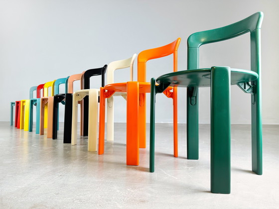 Image 1 of 10 vintage stoelen Bruno Rey gewenste kleur Kusch & Co jaren 1970 ontwerp