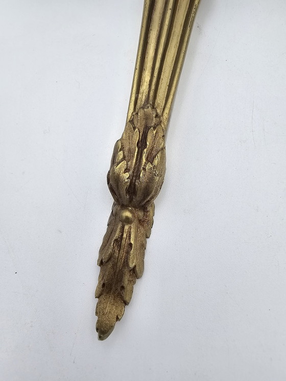 Image 1 of Paar antieke bronzen wandlampen Louis Xvi stijl