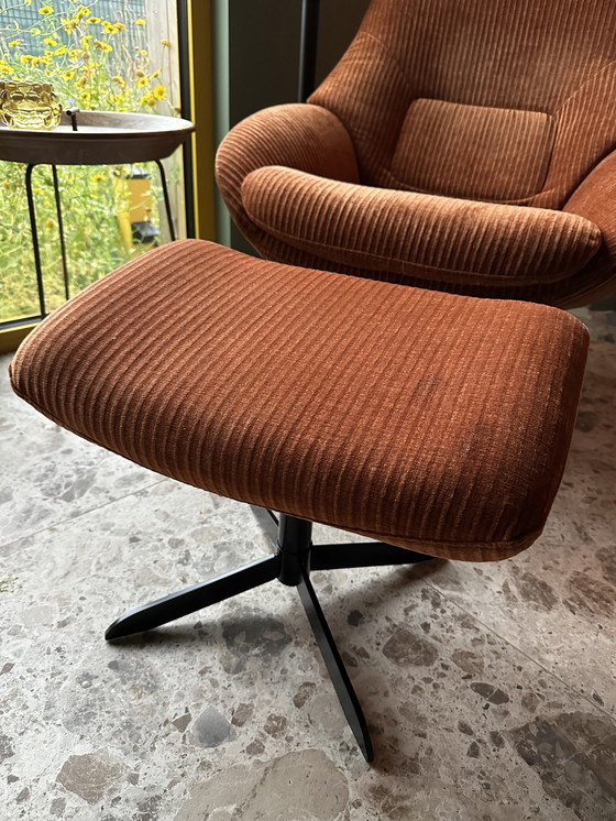 Image 1 of Bolia fauteuil Saga Grand met poef en hoofdsteun