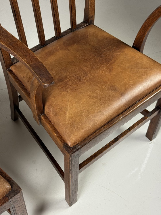 Image 1 of Vintage Fauteuils Eiken Engels