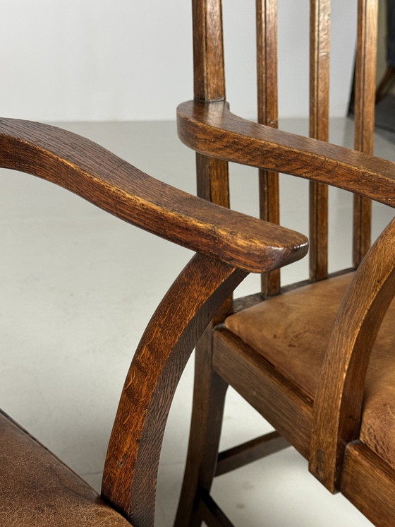 Image 1 of Vintage Fauteuils Eiken Engels