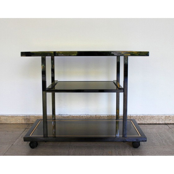 Image 1 of Vintage bar trolley Belgo Chrom van Roger Vanhevel, 1970
