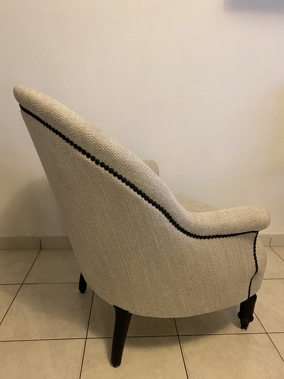 Image 1 of Antieke pad fauteuil