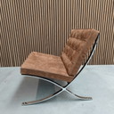 Knoll Barcelona Chair - Nieuw Suede bruin (limited ed.)