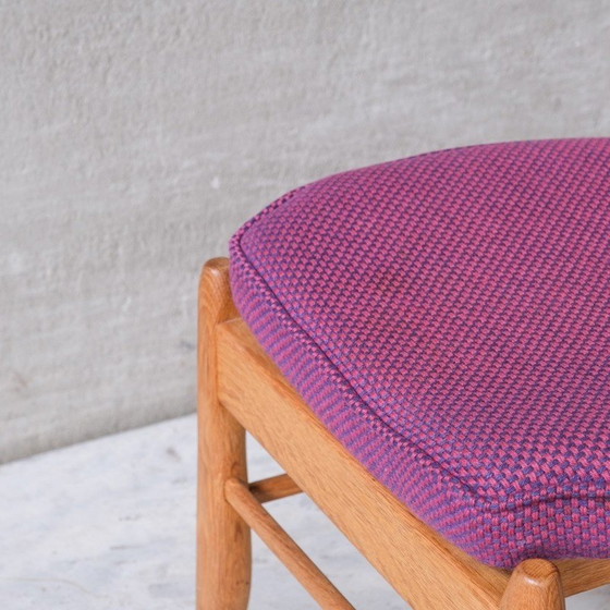 Image 1 of Set van 4 vintage eikenhouten 'Fumay' stoelen van Guillerme et Chambron, Frankrijk 1960