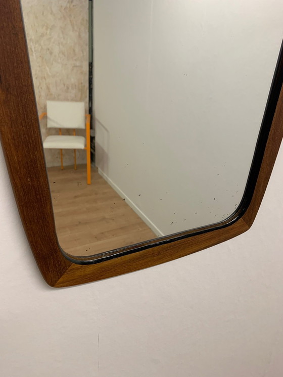 Image 1 of Miroir Vintage Danois En Teck , 1960