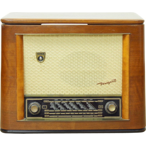 Oude Tesla Dirigent gramoradio, Tsjecho-Slowakije 1956