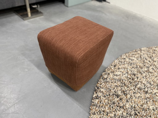 Label Vandenberg Zium Pouffe Yak Leer & Ferrar Stof