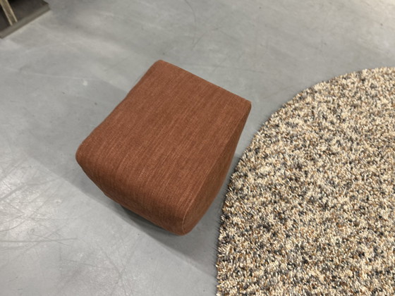 Image 1 of Label Vandenberg Zium Pouffe Yak Leer & Ferrar Stof